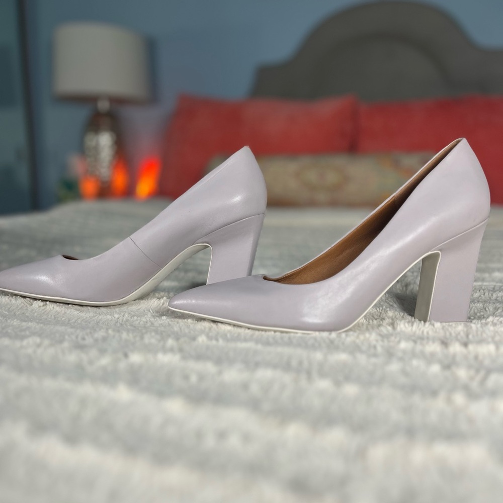 Franco Sarto Sasha Pump Leather Lilac Size 9 NEW